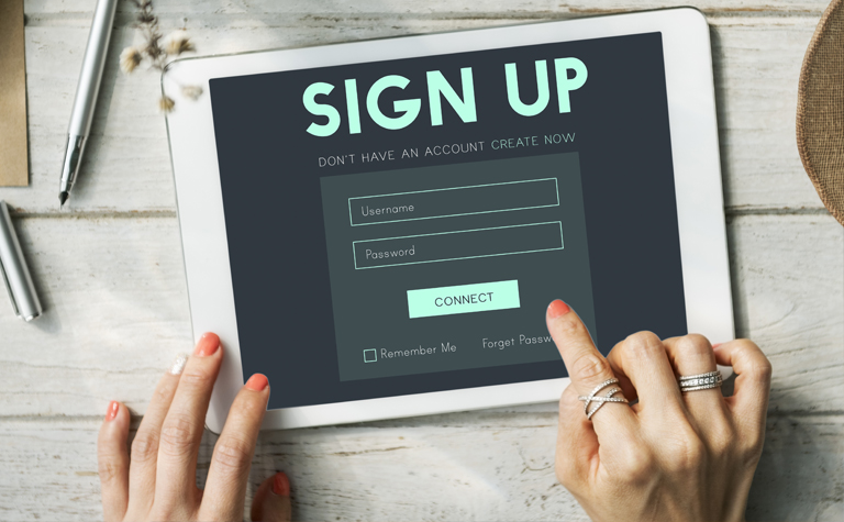 sign-up prompts